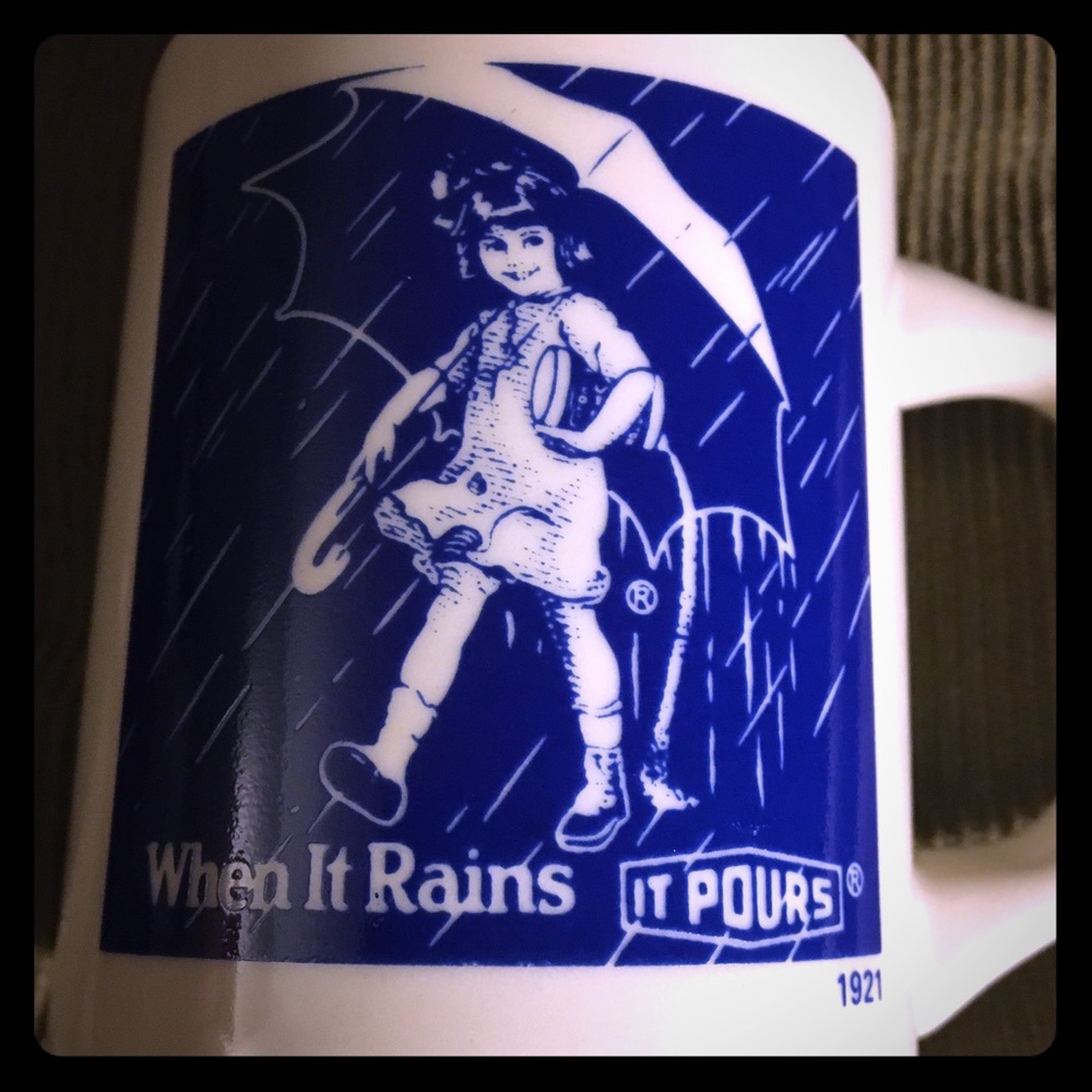 EUC: Vintage Morton’s Salt Coffee / Tea Mug. 1921.